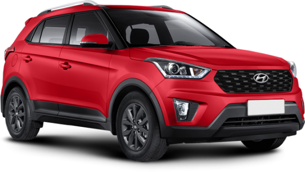 Hyundai Creta в цвете fiery red