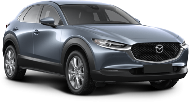 Mazda CX-30 в цвете polymetal gray