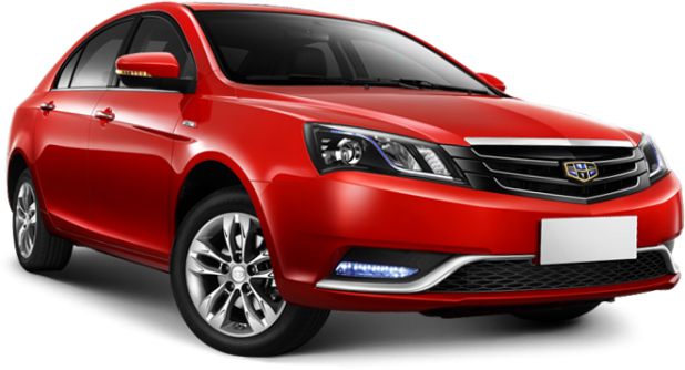 Geely Emgrand 7 в цвете красный