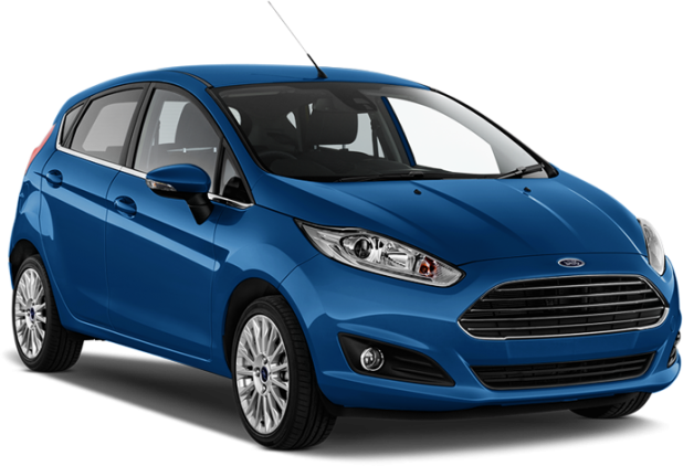 Ford Fiesta в цвете deep impact blue