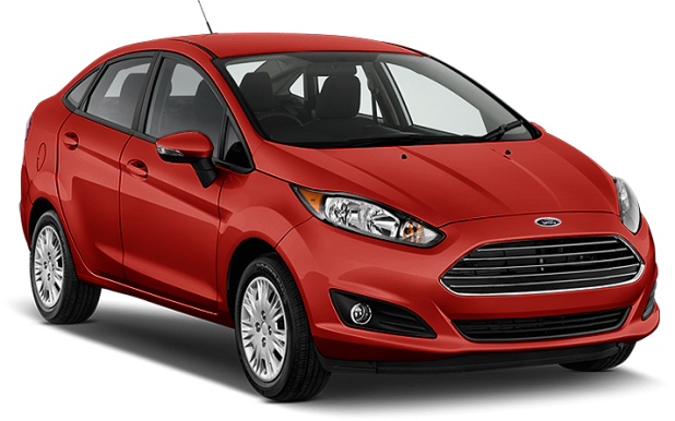 Ford Fiesta в цвете red