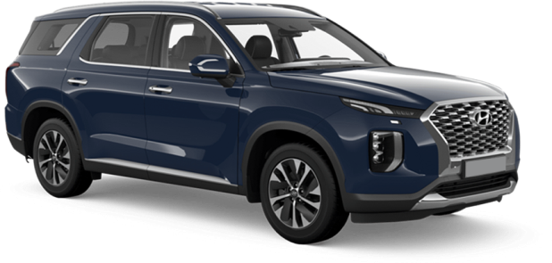 Hyundai Palisade в цвете темно-синий moonlight cloud