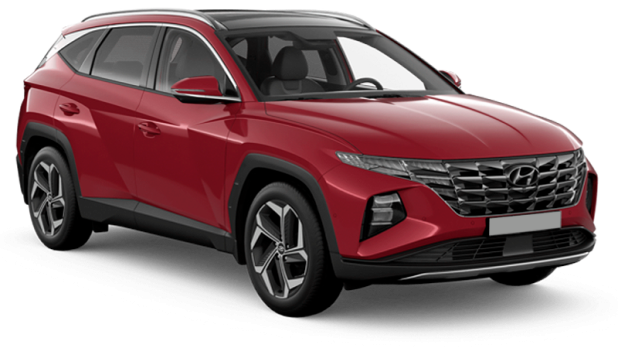 Hyundai Tucson в цвете Crimson Red