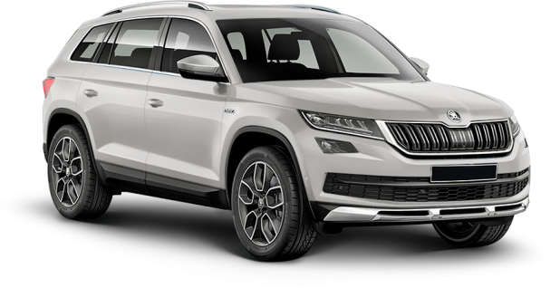 Skoda Kodiaq в цвете candy white