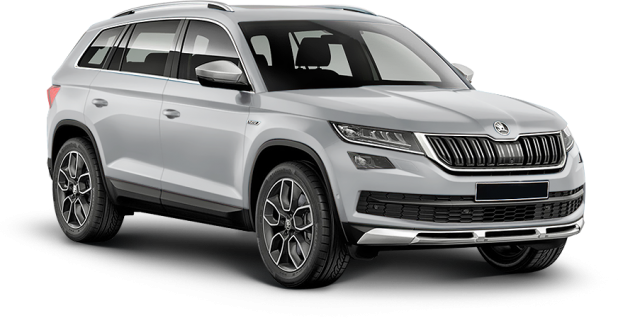 Skoda Kodiaq в цвете moon white