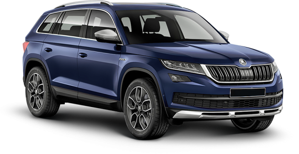 Skoda Kodiaq в цвете pacific blue