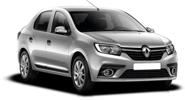 Renault Logan в цвете серая платина