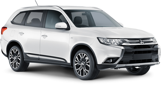 Mitsubishi Outlander в цвете белый