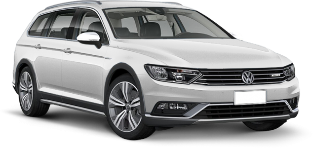 Volkswagen Passat Alltrack в цвете silver