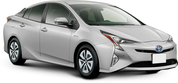 Toyota Prius в цвете серебристый