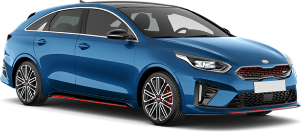 Kia Proceed в цвете blue flame (b3l)