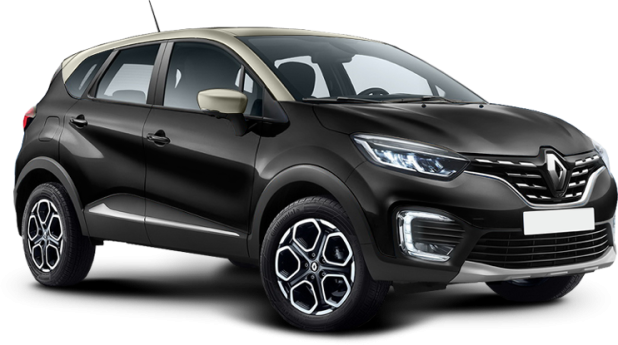 Renault Kaptur в цвете черный металлик с бежевой крышей