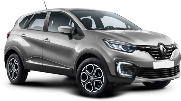 Renault Kaptur в цвете темно серый металлик с серебристой крышей