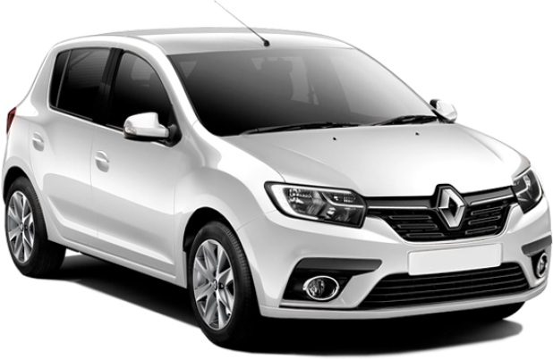 Renault Sandero в цвете белый лёд