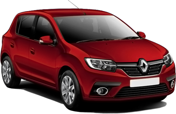 Renault Sandero в цвете красный