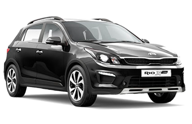 Kia Rio X-Line в цвете Phantom Black (MZH)