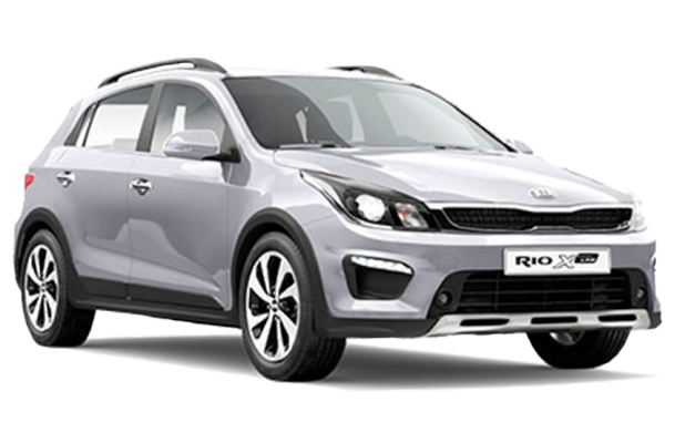 Kia Rio X-Line в цвете Sleek Silver (RHM)