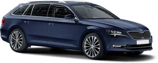 Skoda Superb в цвете blue