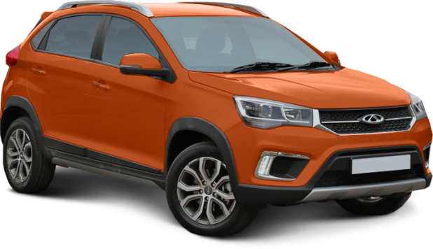 Chery Tiggo 2 в цвете sun orange