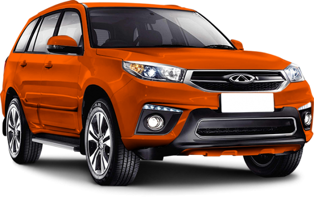 Chery Tiggo 3 в цвете sun orange