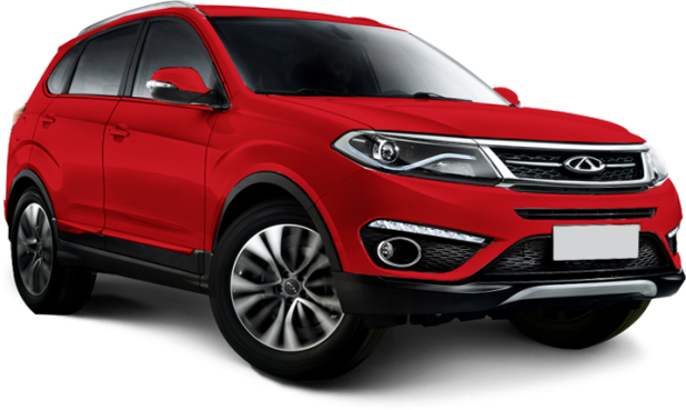 Chery Tiggo 5 в цвете flame red