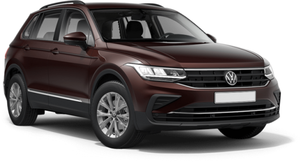 Volkswagen Tiguan в цвете темно-коричневый