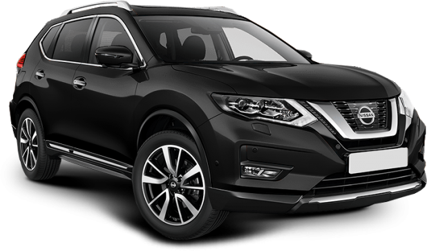 Nissan X-Trail в цвете чёрный