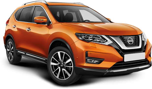 Nissan X-Trail в цвете оранжевый