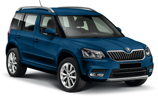 Skoda Yeti в цвете pacific